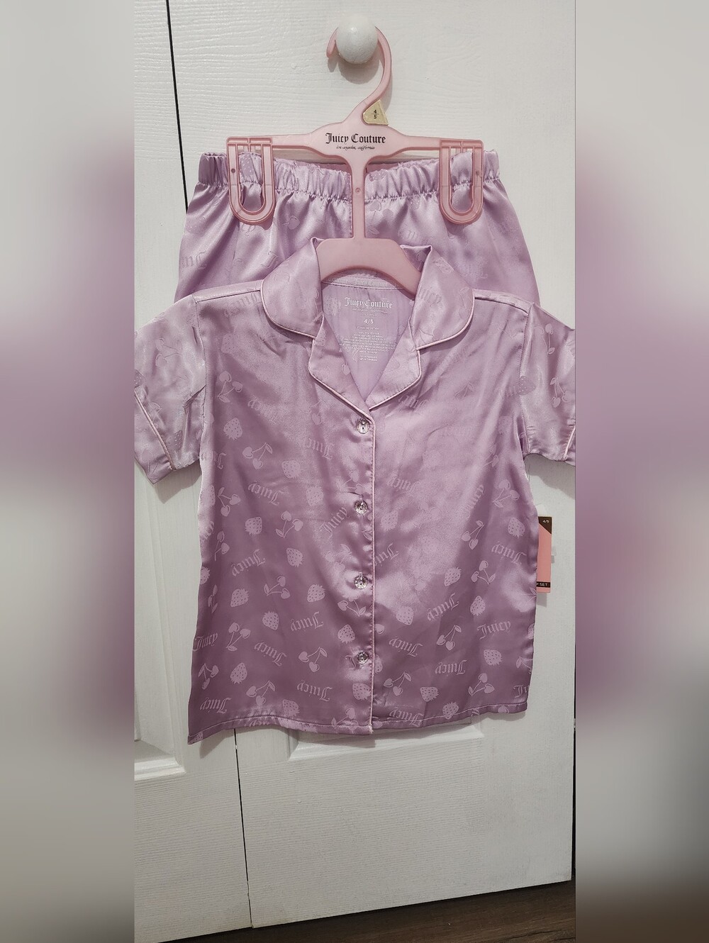 Juicy Couture Girls 2 Piece Pajama Set NWT Size 4/5